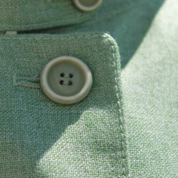 Akris Women's Green Spring Blazer Designer Soft Wool Blend Green Size 12 - Picture 8 of 14